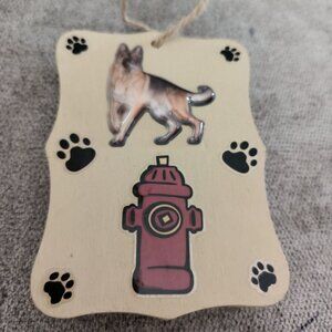 GERMAN SHEPHERD DOG BREED WOOD PLAQUE